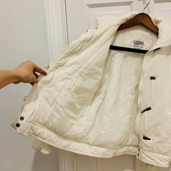 Vintage 70s 80s Illusions Jacket Women Size L Men Size S - Picture 6 of 11